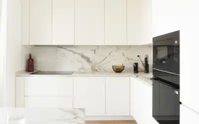 Cucina ad angolo bianca moderna Cucina ad angolo bianca moderna