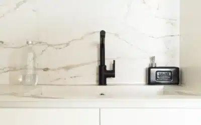 Rubinetto cucina in marmo