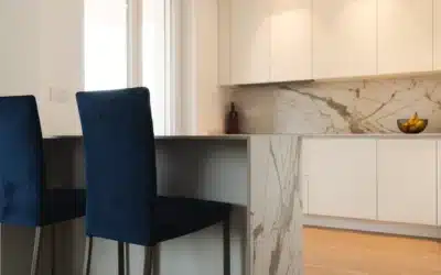Tavolo effetto marmo cucina
