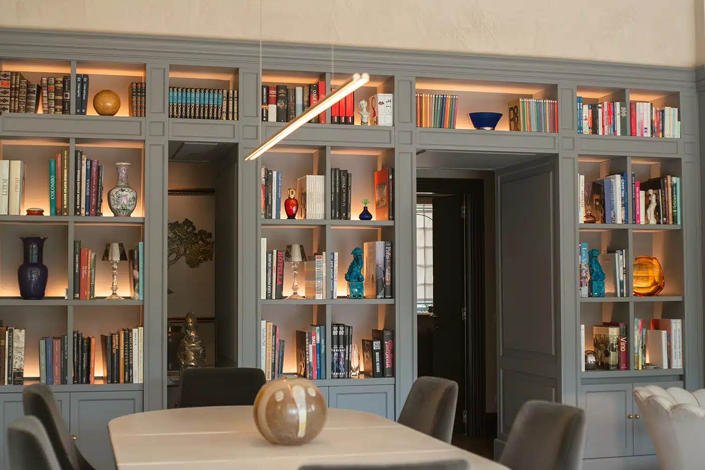 libreria-realizzata-ad-assago librerie-attrezzate-appartamento-milano